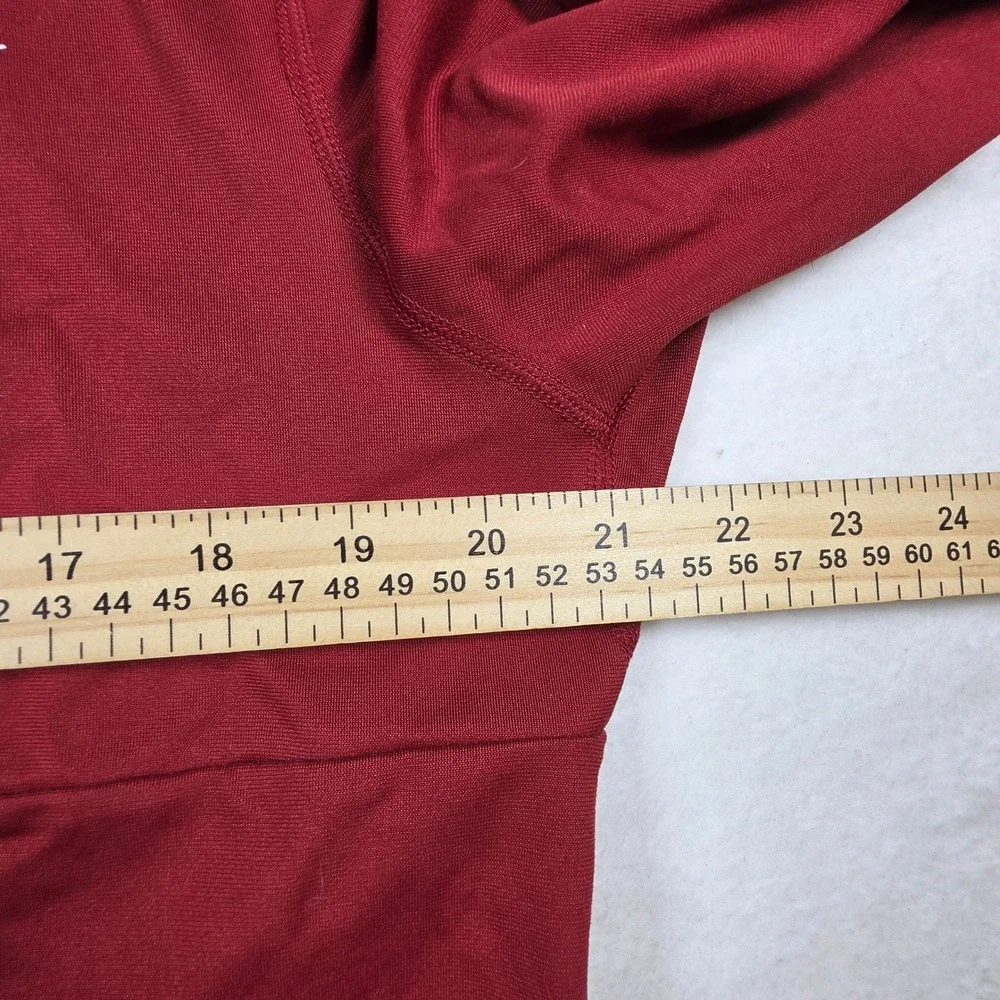Nike Mens Dri-FIT Quarter Zip Pullover Red Training Running Top Large